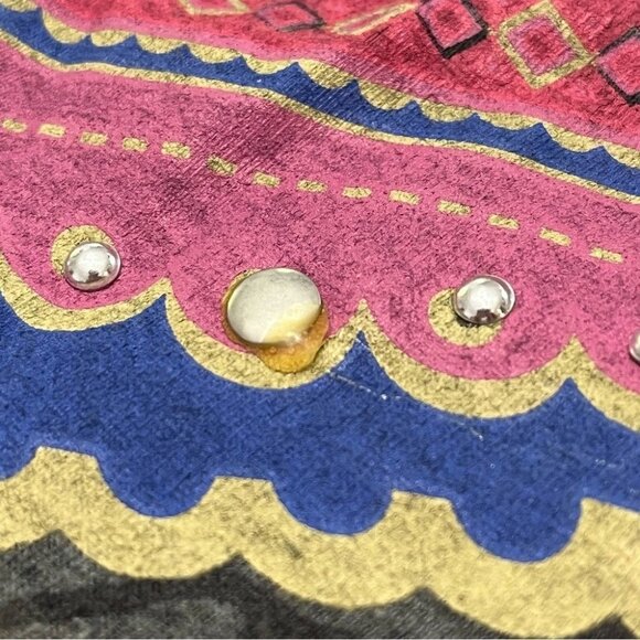 Desigual Dress Fit & Flare Hummingbird Embroidered Art Abstract Empire Waist L - Picture 8 of 10